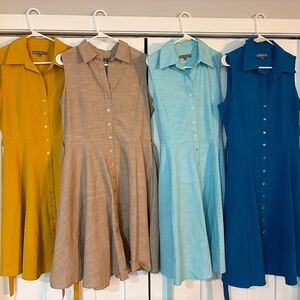 Lot of 4 sharagano dresses